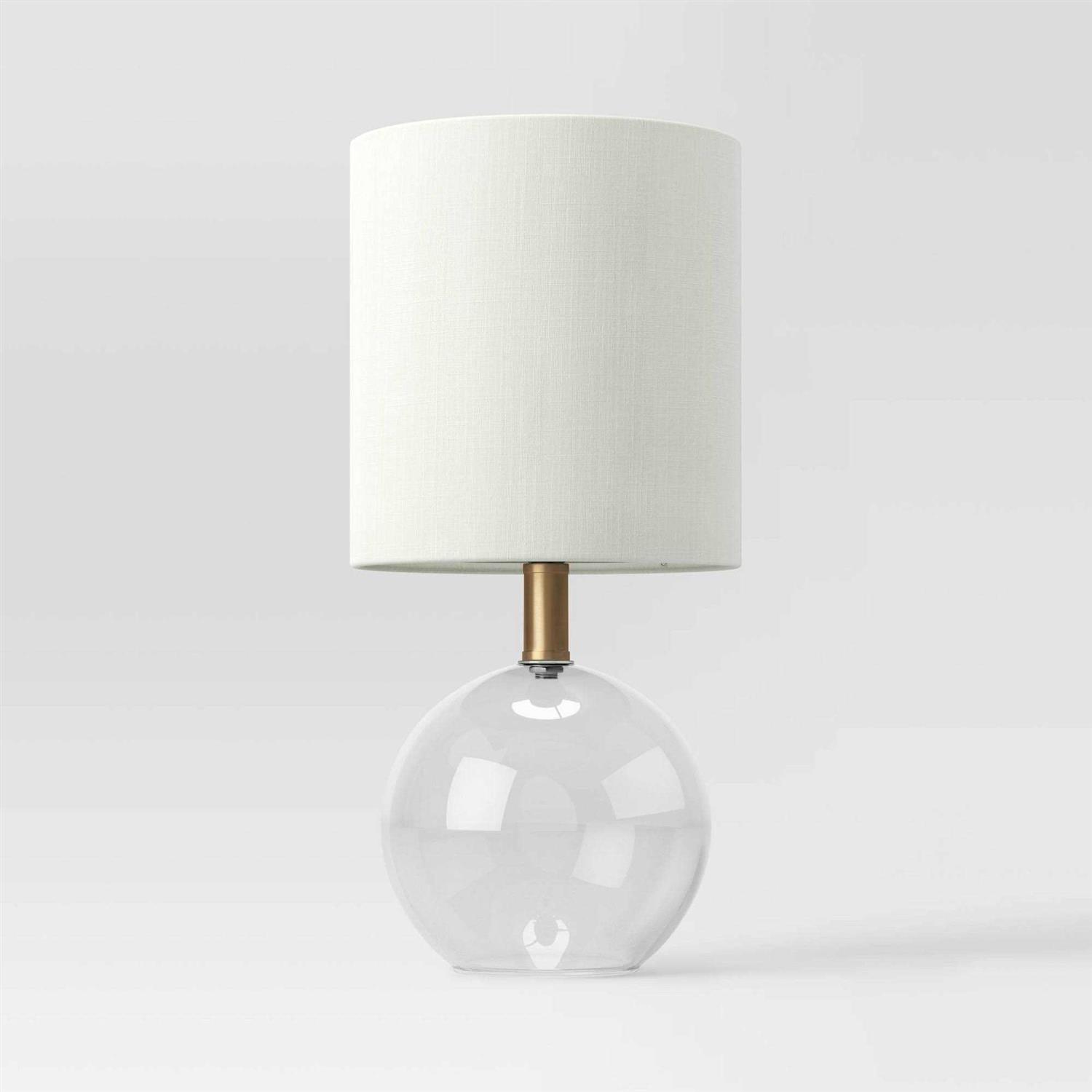 Threshold Glass Sphere Mini Table Lamp Clear