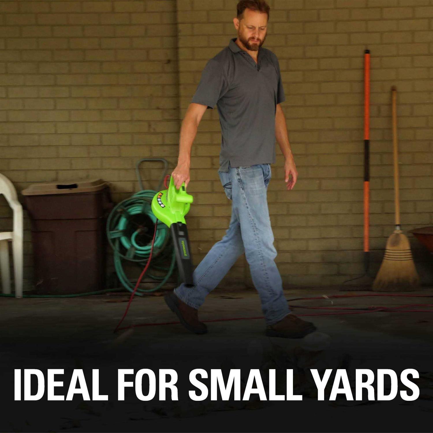 Blower Greenworks 7 Amp Single Speed Electric