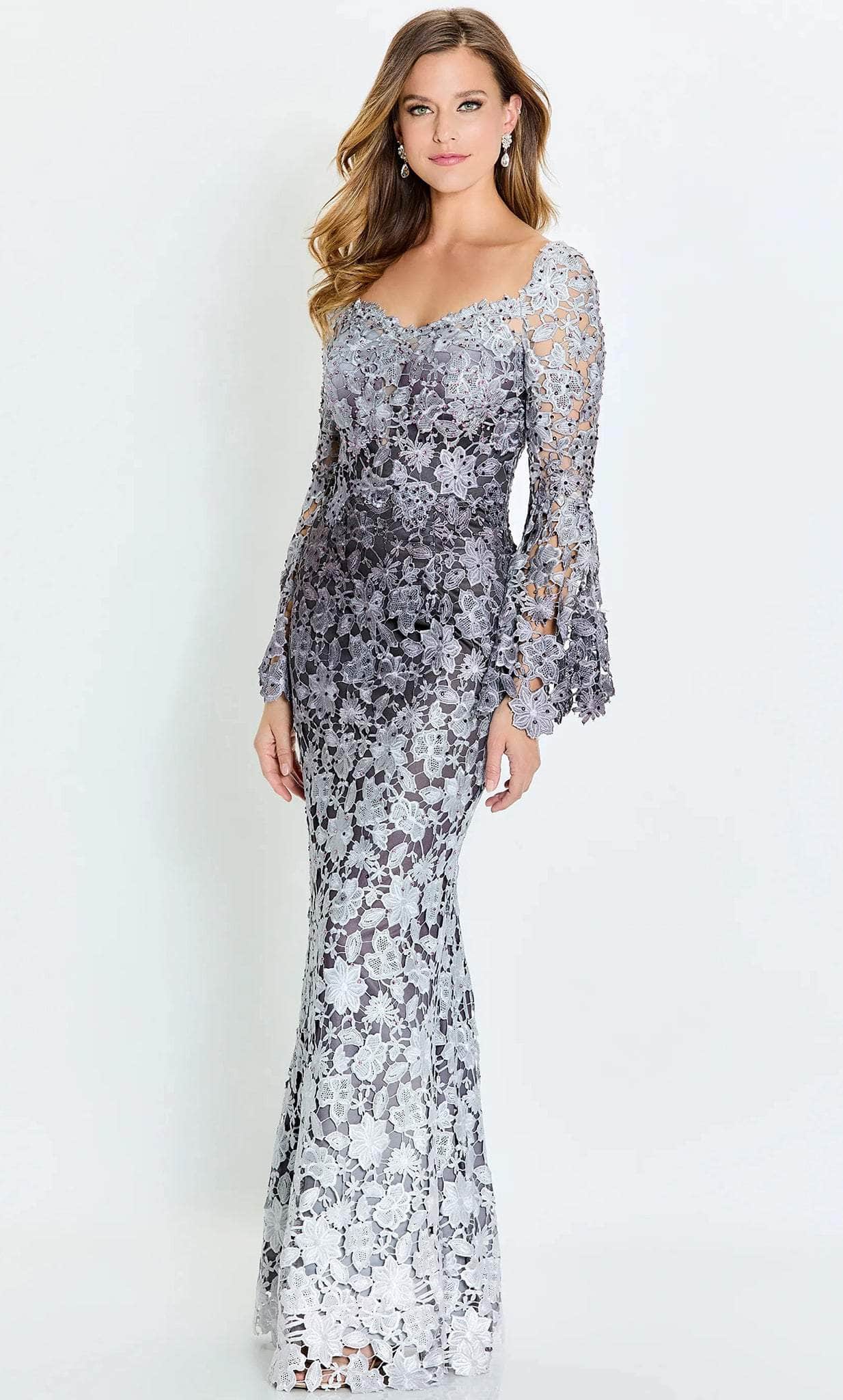 Ombre Laced Formal Gown