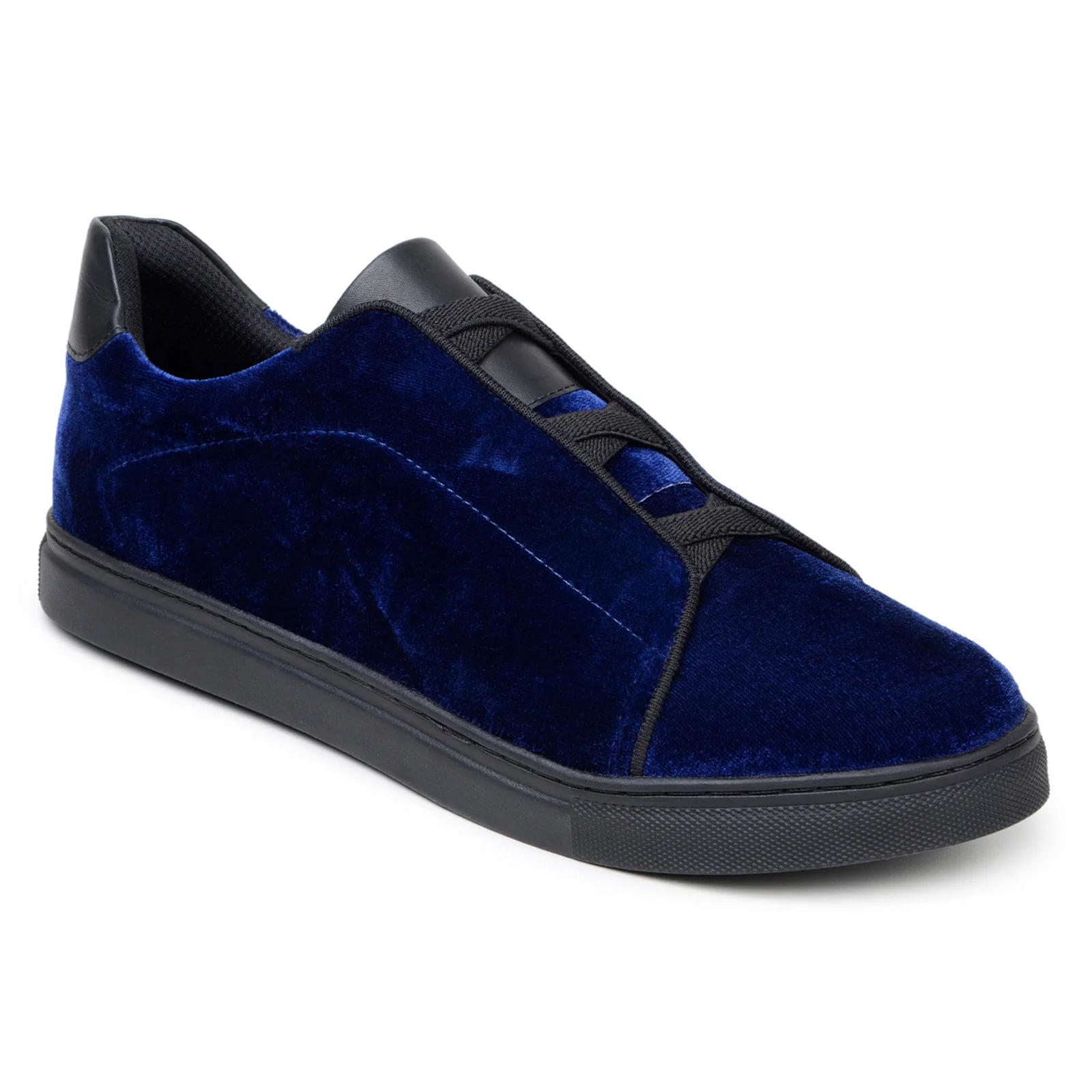 Men’s Belvedere Eros Velvet Dress Sneaker in Midnight Blue