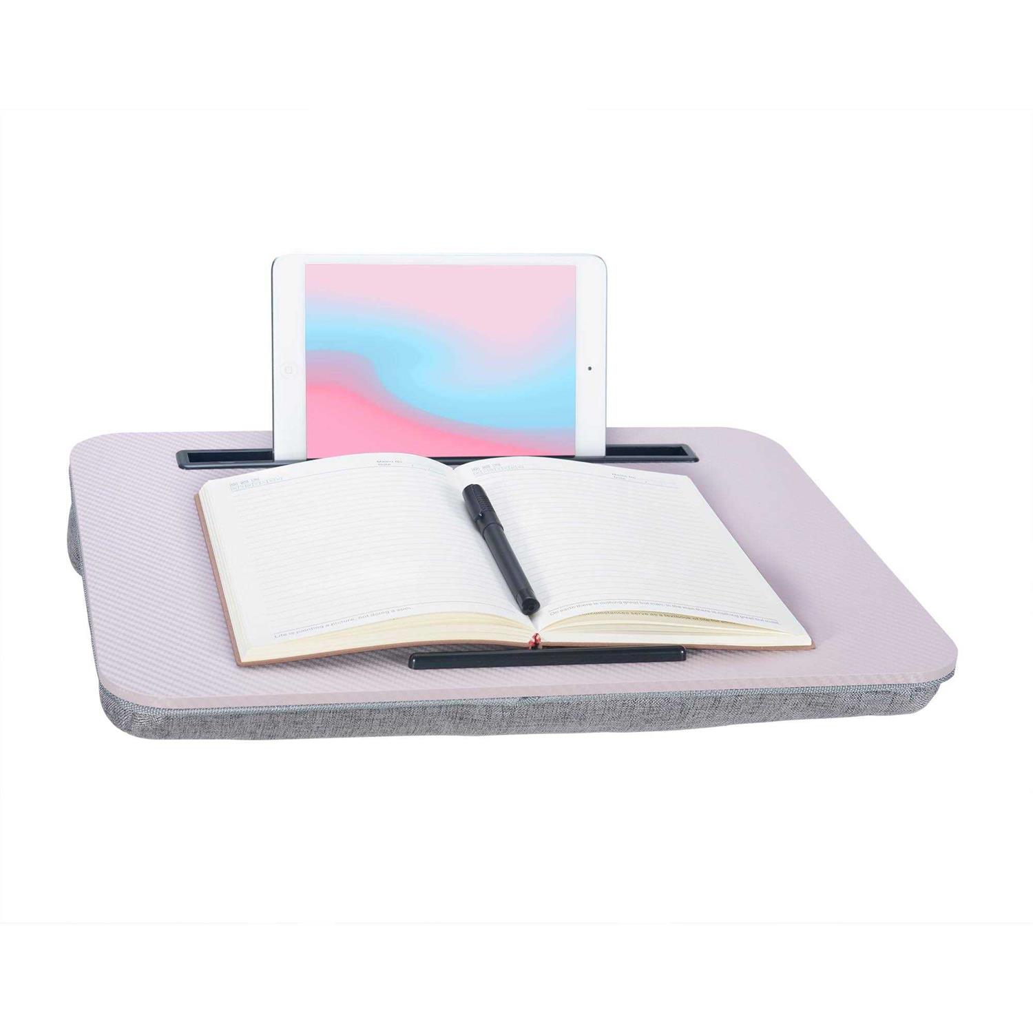 Lap Desk Portable Laptop Desk Fits Up to 16 Laptops with Tablet Slot