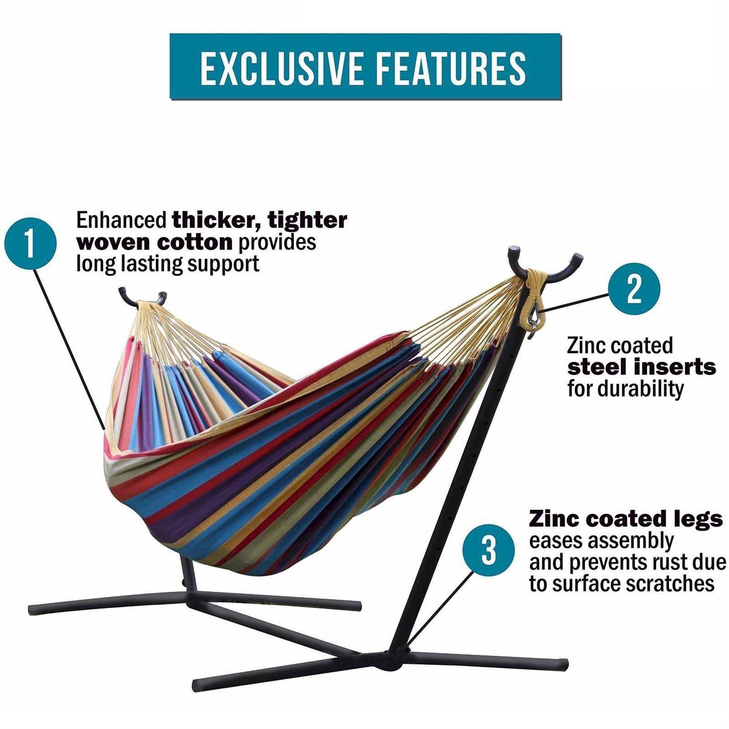 Vivere Double Hammock Stand
