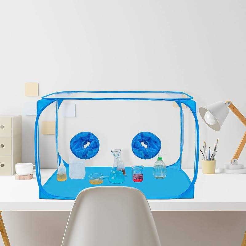 CCGRTART Still Air Box 35.5×23.5×23.5inch Mushroom Grow Kit-Mushroom Grow Bags Portable Mycology Fume Hood Propagation Stations