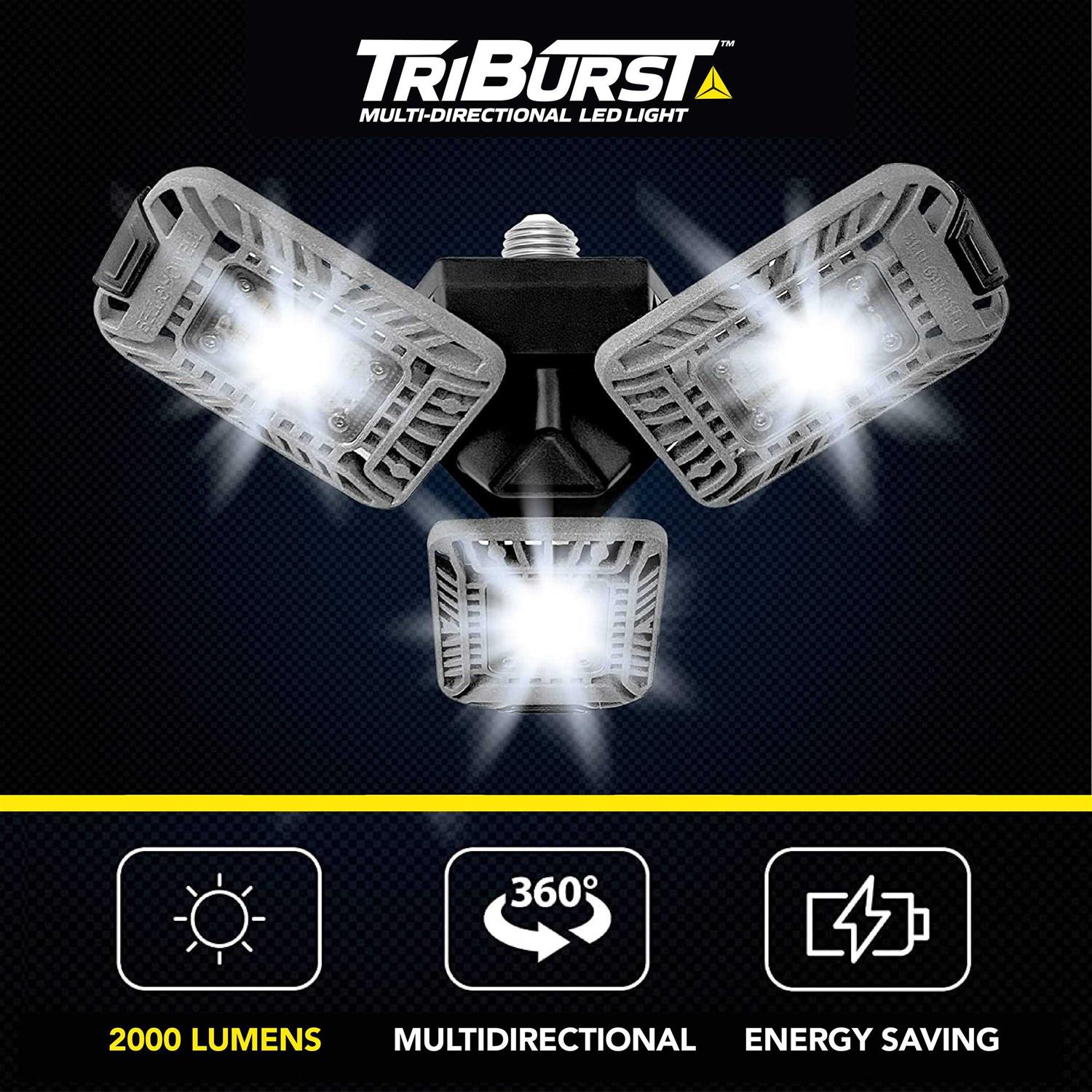 Bell and Howell TriBurst 2000 Lumens Multi-Directional LED Light