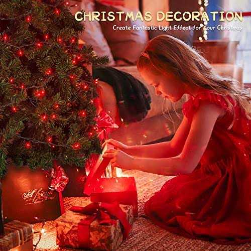 woohaha Christmas Lights Outdoor,2PACK 13ft 50-count Lights Incandescent Mini String 120v ul Lights