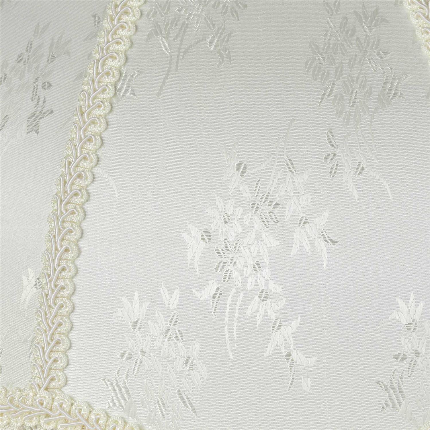 Springcrest Set of 2 Scallop Dome Lamp Shades Cream Large 6 Top x 17 Bottom x 11 High Spider Replacement Harp and Finial Fitting