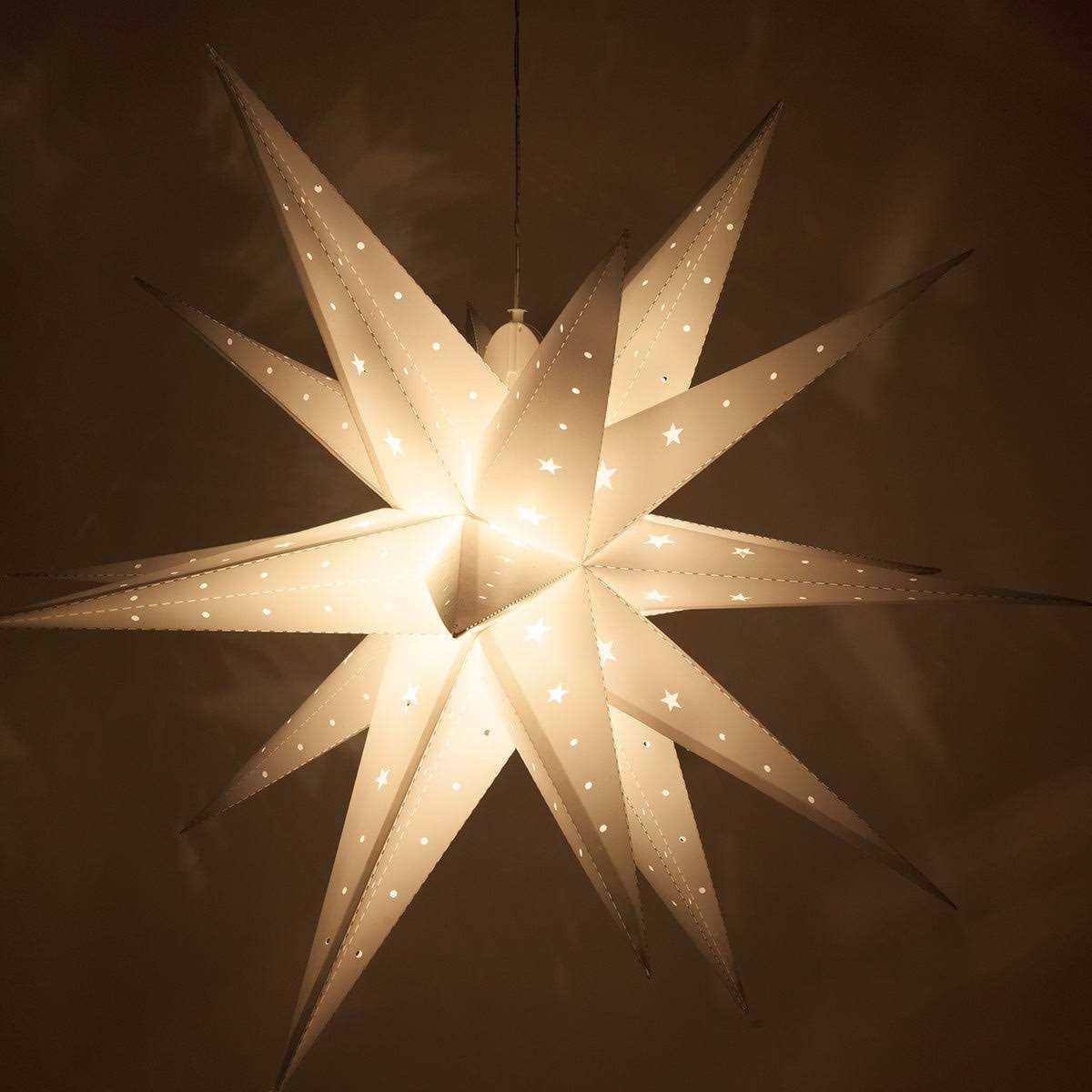 Wintergreen Lighting LED Aurora Superstar TM Fold-Flat Point Star Light