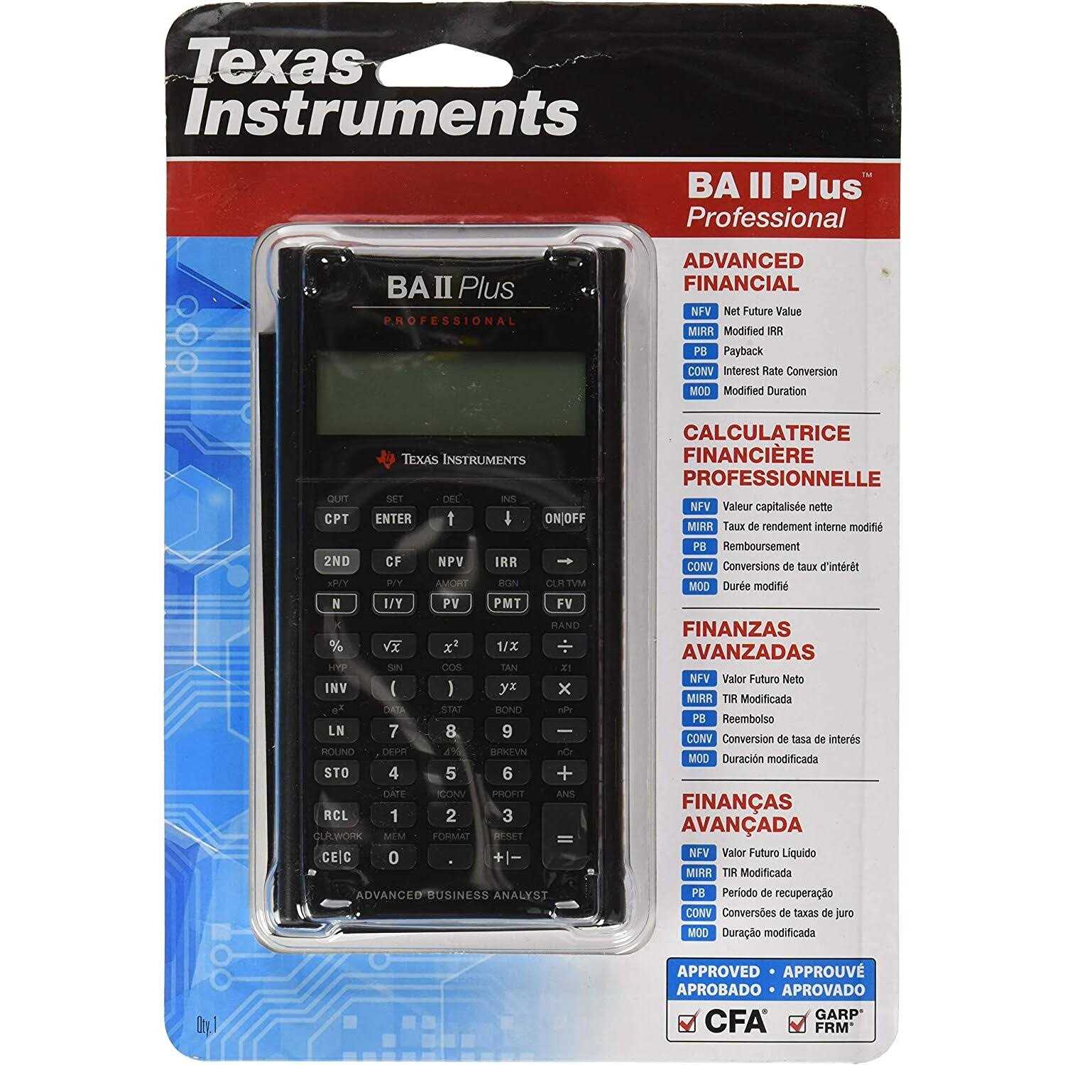 Texas Instruments BAII Plus Professional