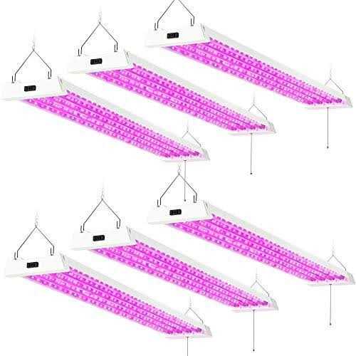 Sunco Lighting 4FT LED Grow Lights Full Spectrum for Indoor Plants 80w