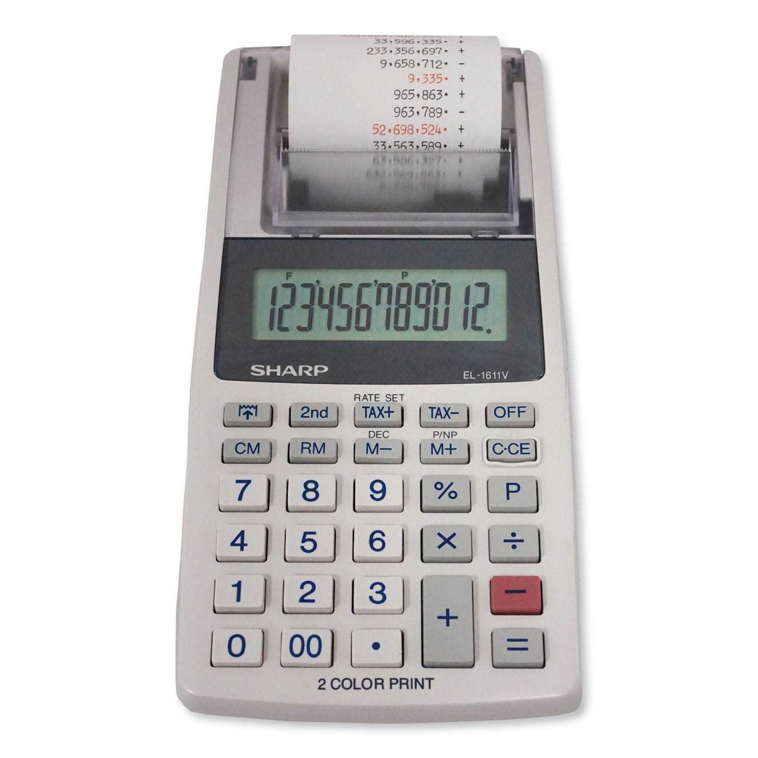Sharp EL-1611V Printing Calculator