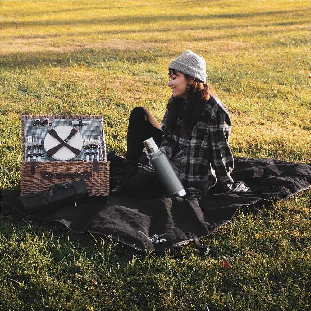 Wise Owl Outfitters Camping Blanket Packable & Waterproof Warm Camping Quilt