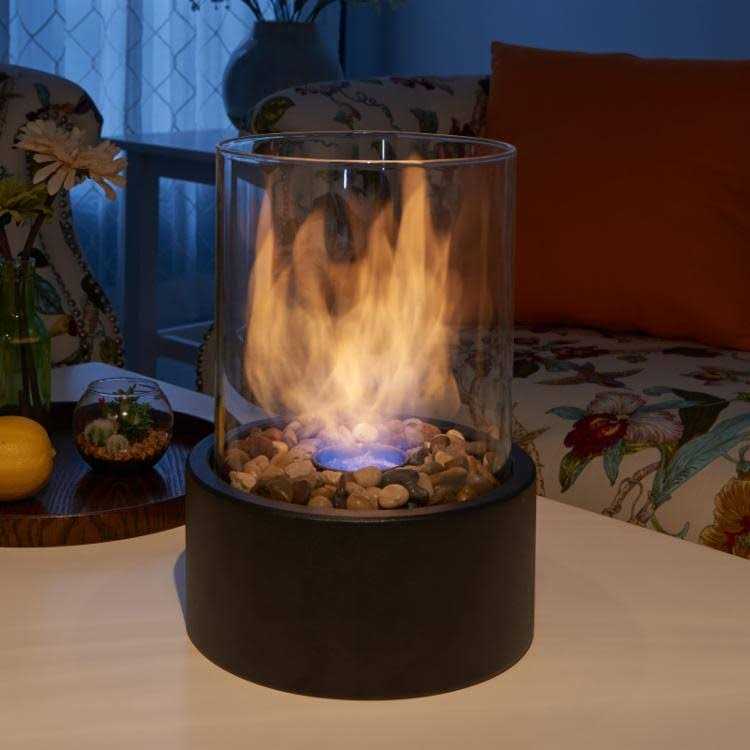 Danya B. Indoor/Outdoor Portable Tabletop Fire Pit Clean-Burning Bio Ethanol Ventless Fireplace
