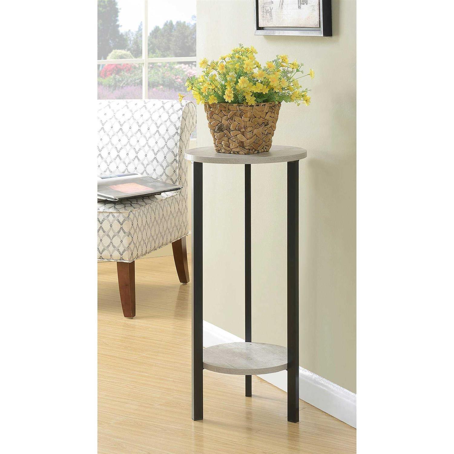 Convenience Concepts Graystone 2 Tier Plant Stand
