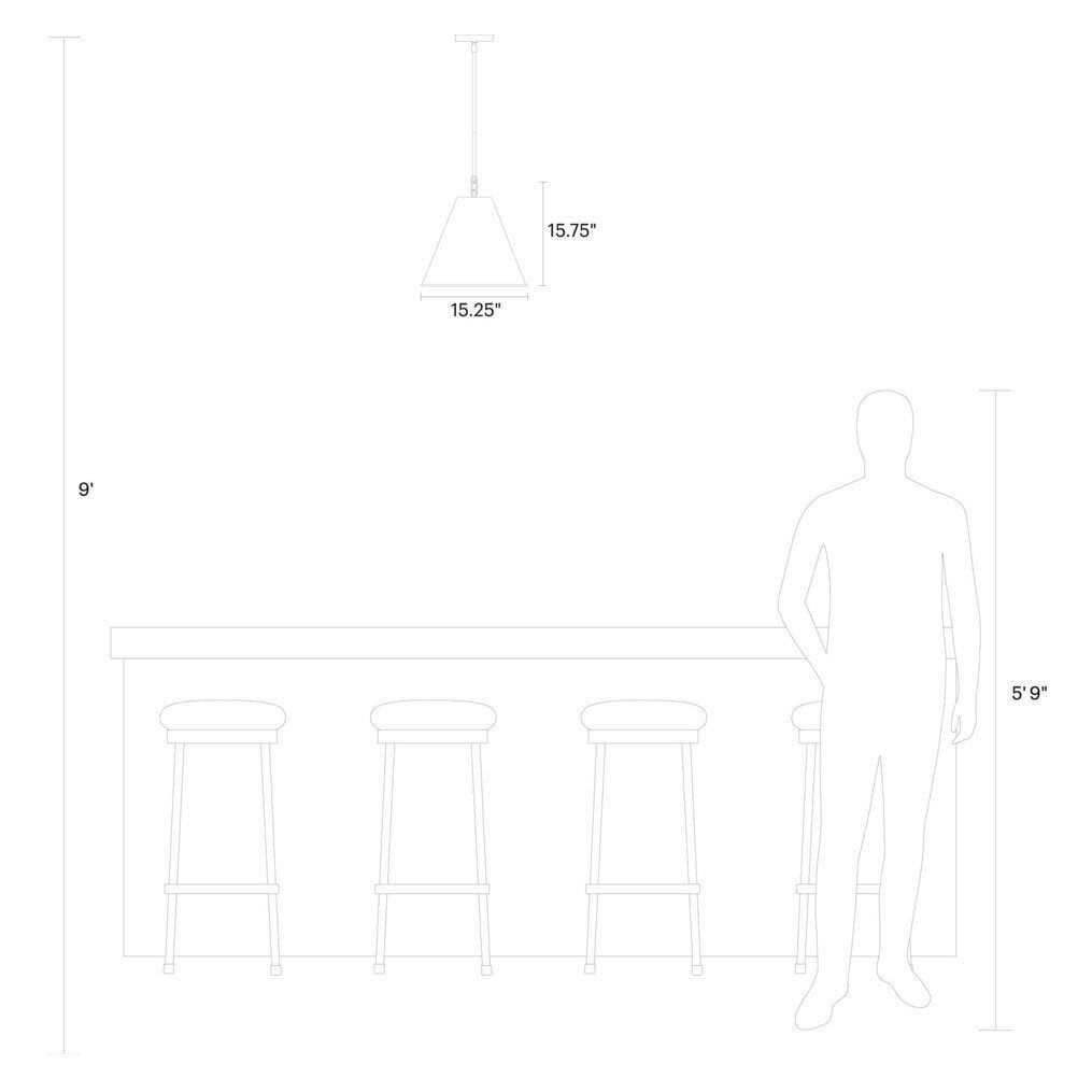 Visual Comfort Studio Gordon Pendant Light 6585101