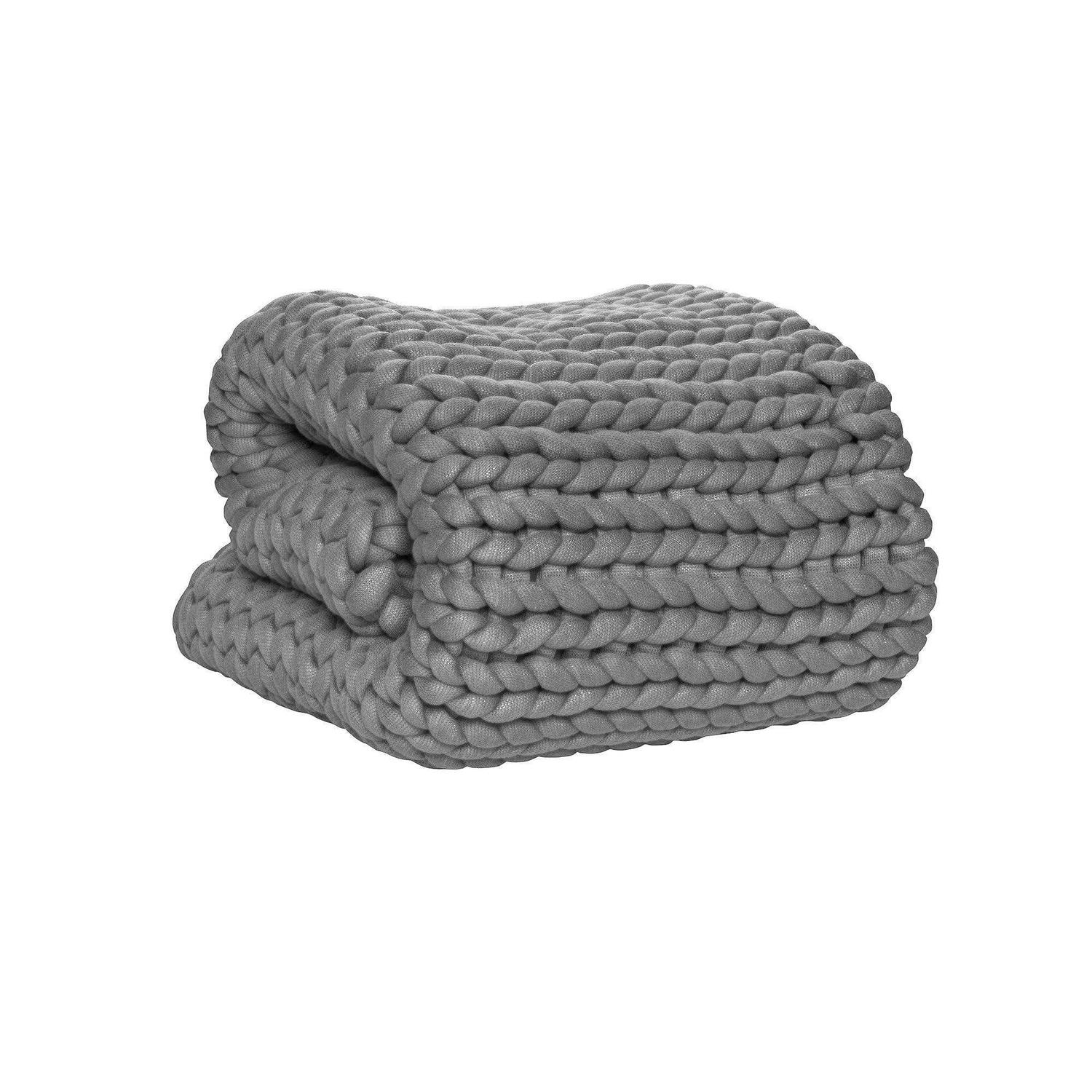 Tranquility 12-lbs. Chunky Knit Weighted Blanket