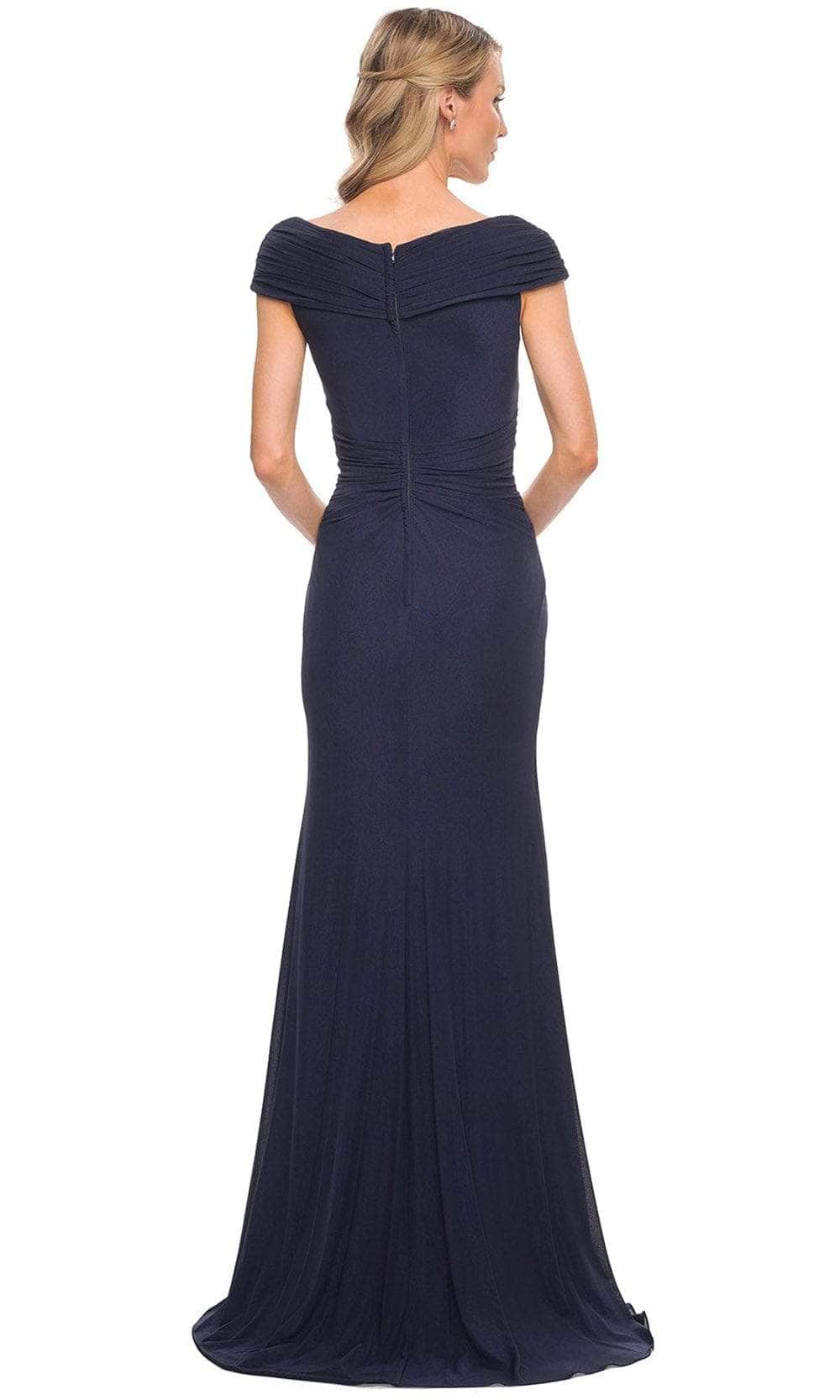 Ruched Bodice Column Formal Gown