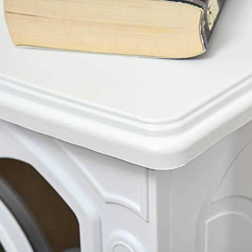 Homcom Freestanding Electric Fireplace Stove Space Heater with Realistic Flame Effect Adjustable Temperature and Overheat