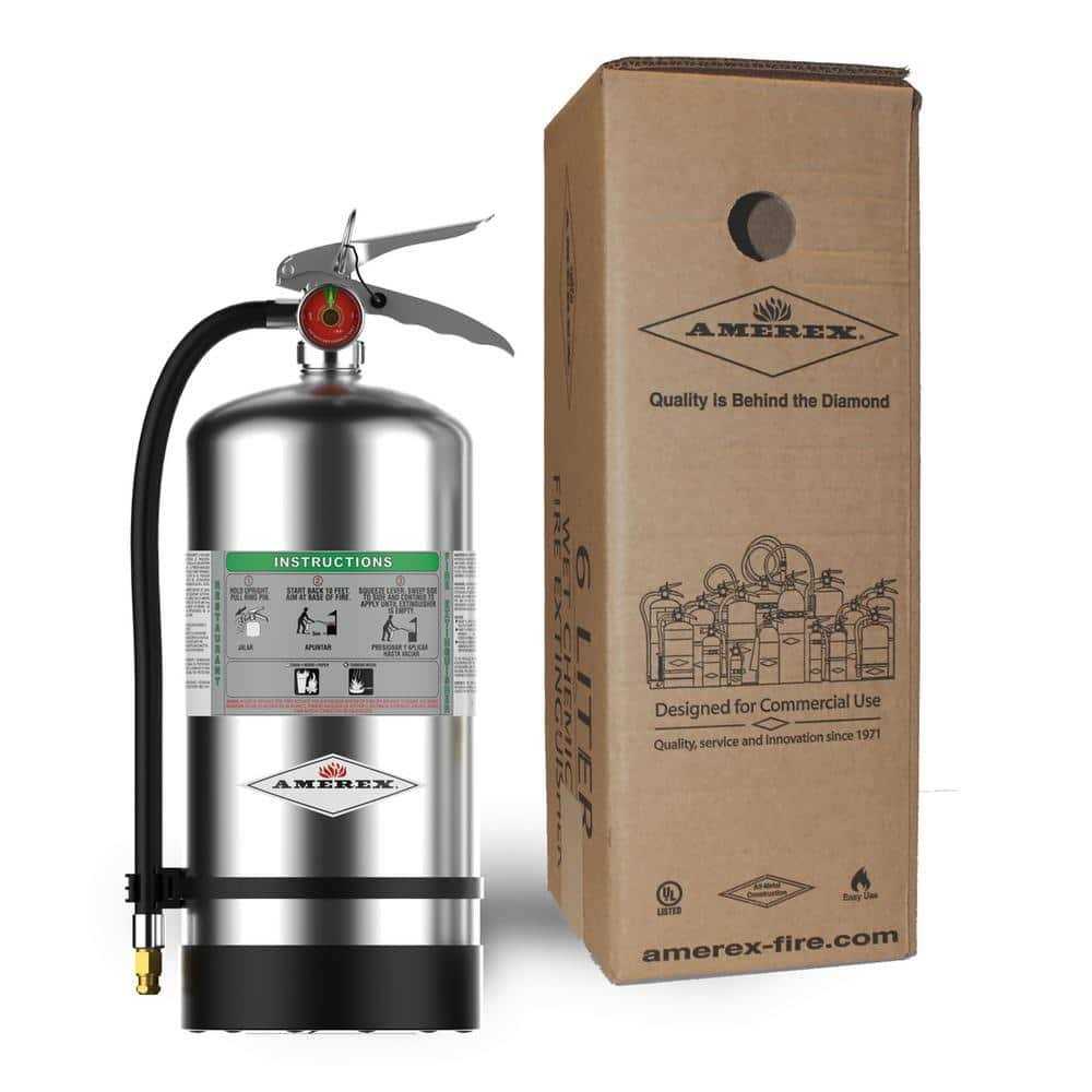 Amerex Fire Extinguisher,SS,Silver,K C260