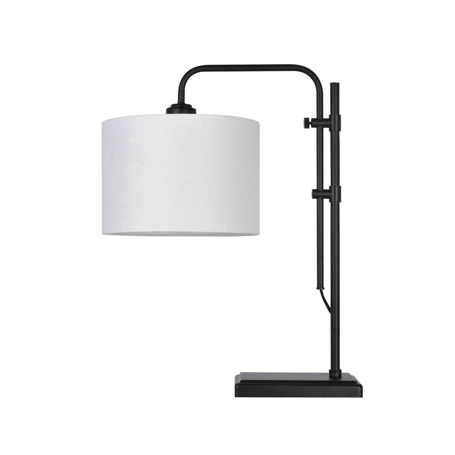 Threshold Knox Adjustable Shaded Table Lamp Black