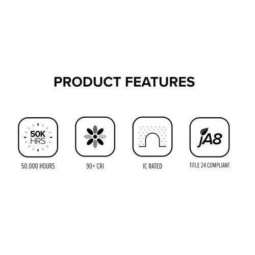 4 Elco Led Cfl Retrofit Insert ECF