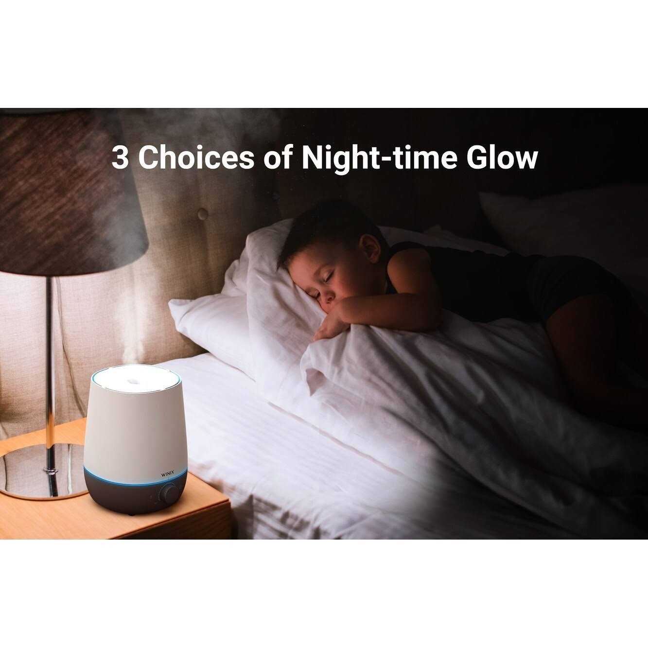 Winix L61 0.6 Gallon Ultrasonic Humidifier with Night Mood Light