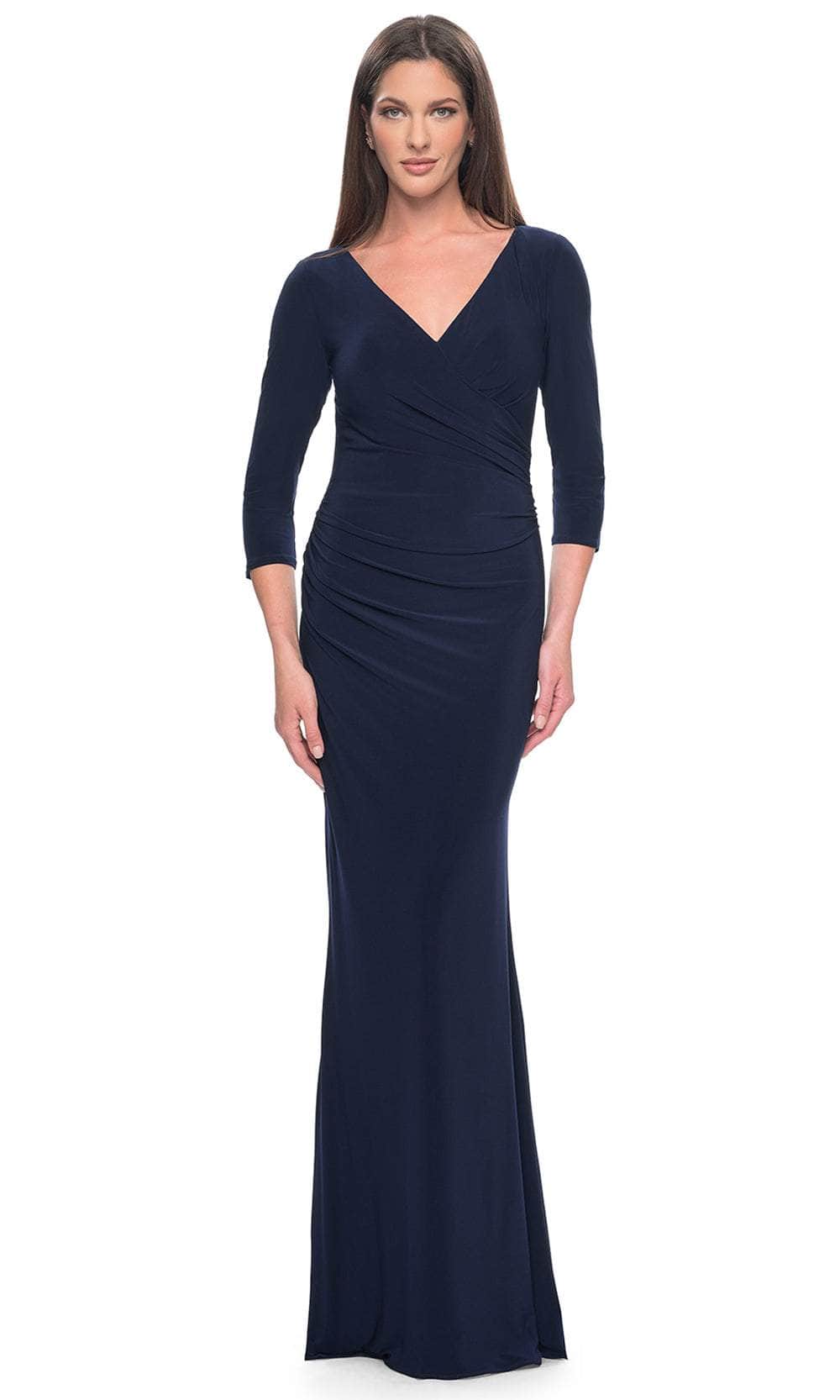 Wrap Style Evening Dress