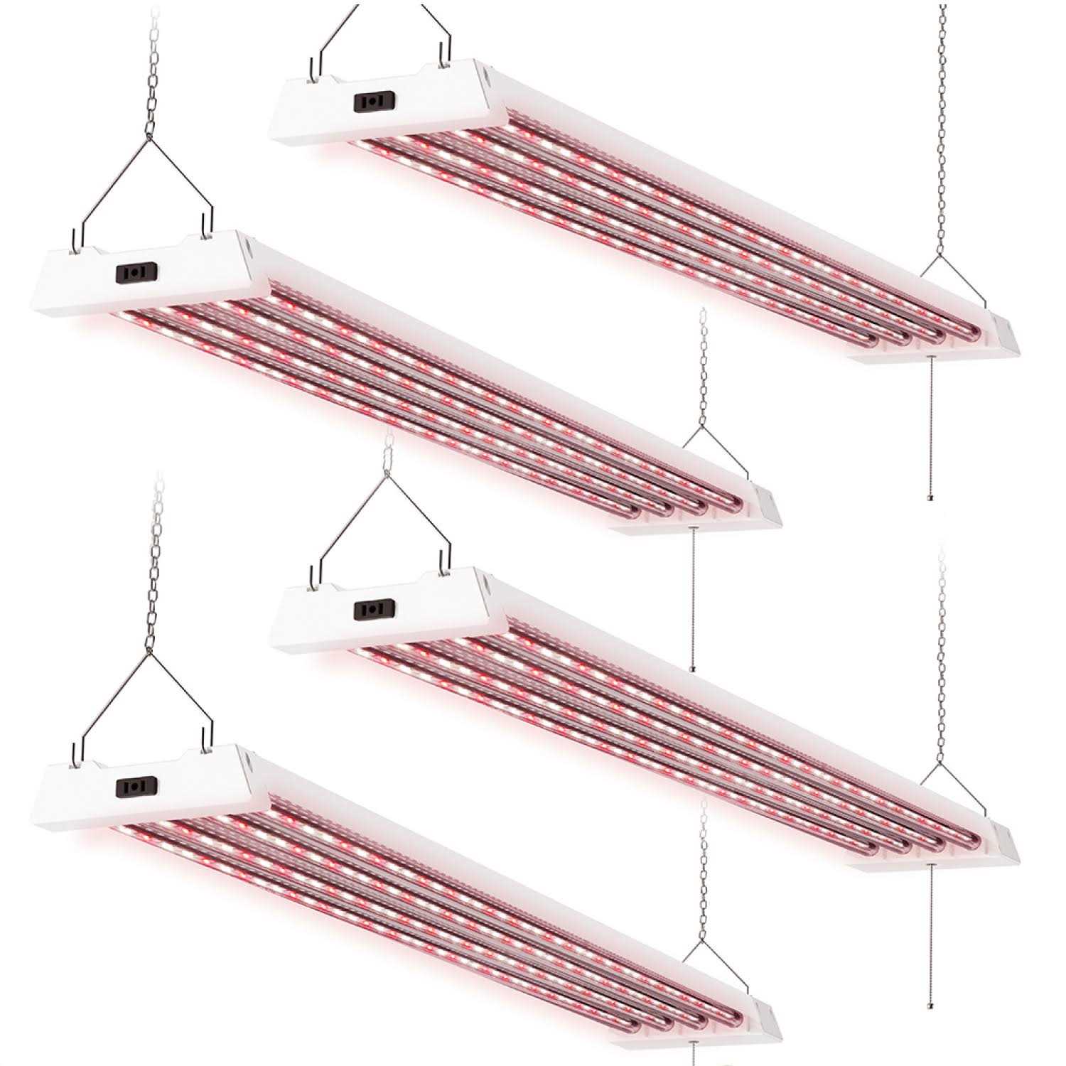 Sunco Lighting 4FT LED Grow Lights Full Spectrum for Indoor Plants 80w