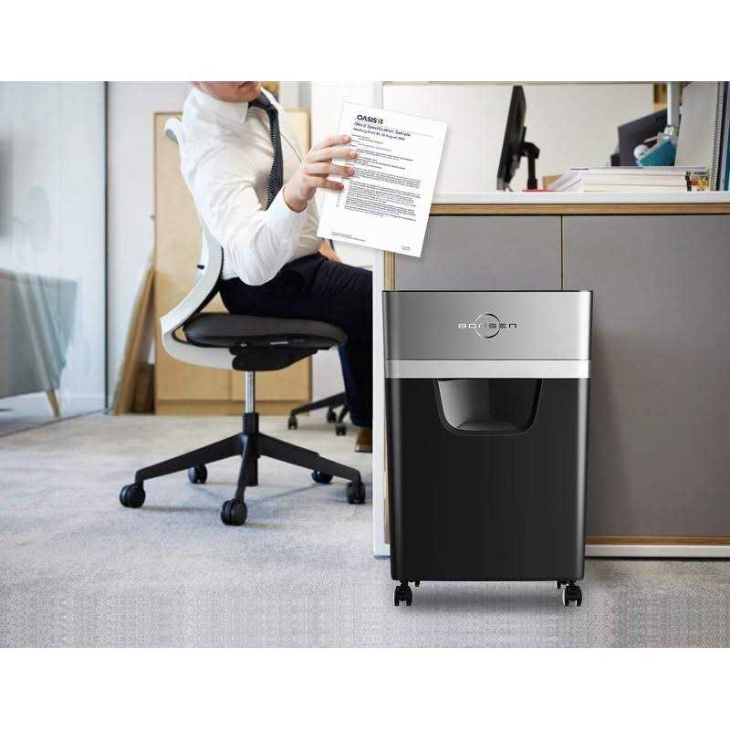 BONSEN 16-Sheet Heavy Duty Paper Shredder for Office 60-Minute Running Time Cross-Cut CD Shredder with 60dB Low-Noise