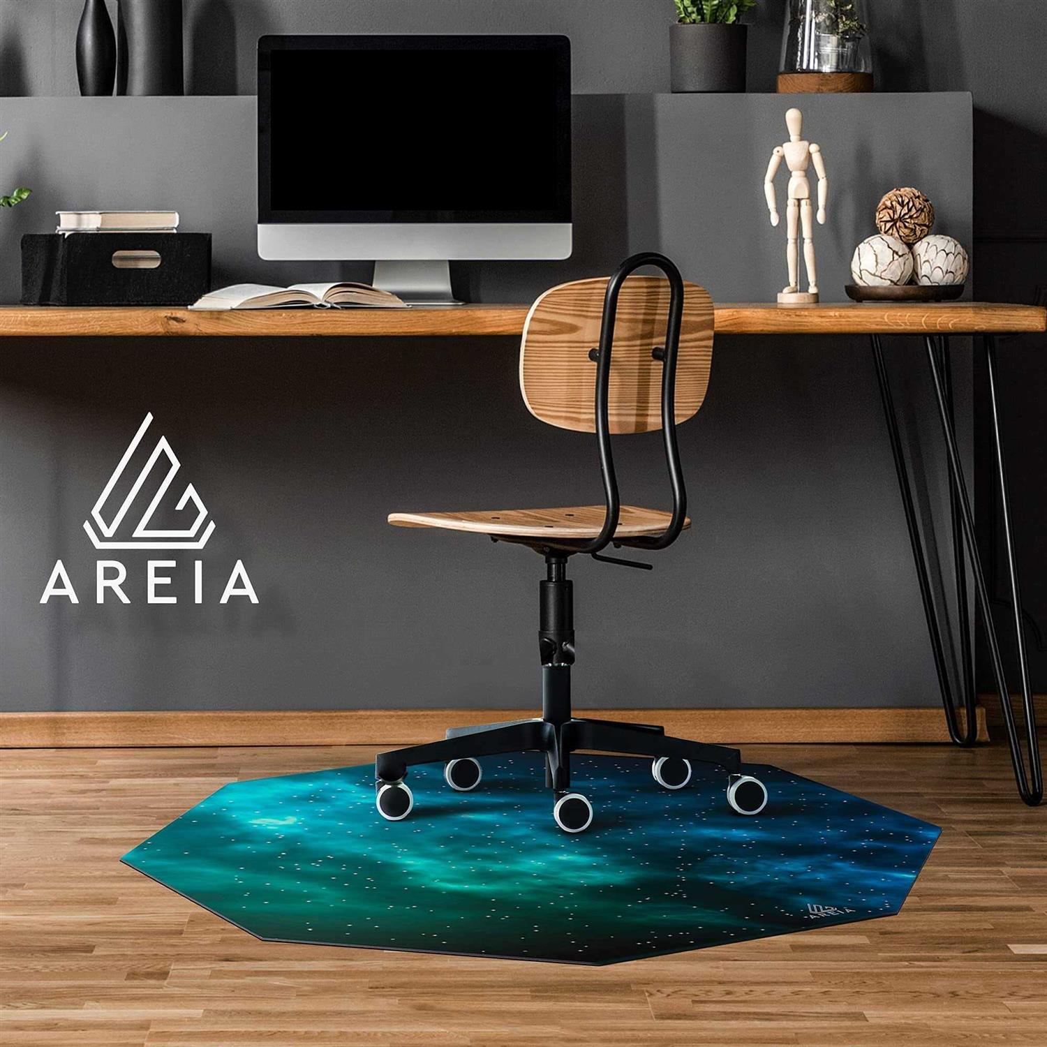 AREIA Computer Chair Mat Noise Cancelling Gaming Chair Mat – Anti-Slip Gaming Floor Mat – Scratch Resistant Mat for Office Chair –
