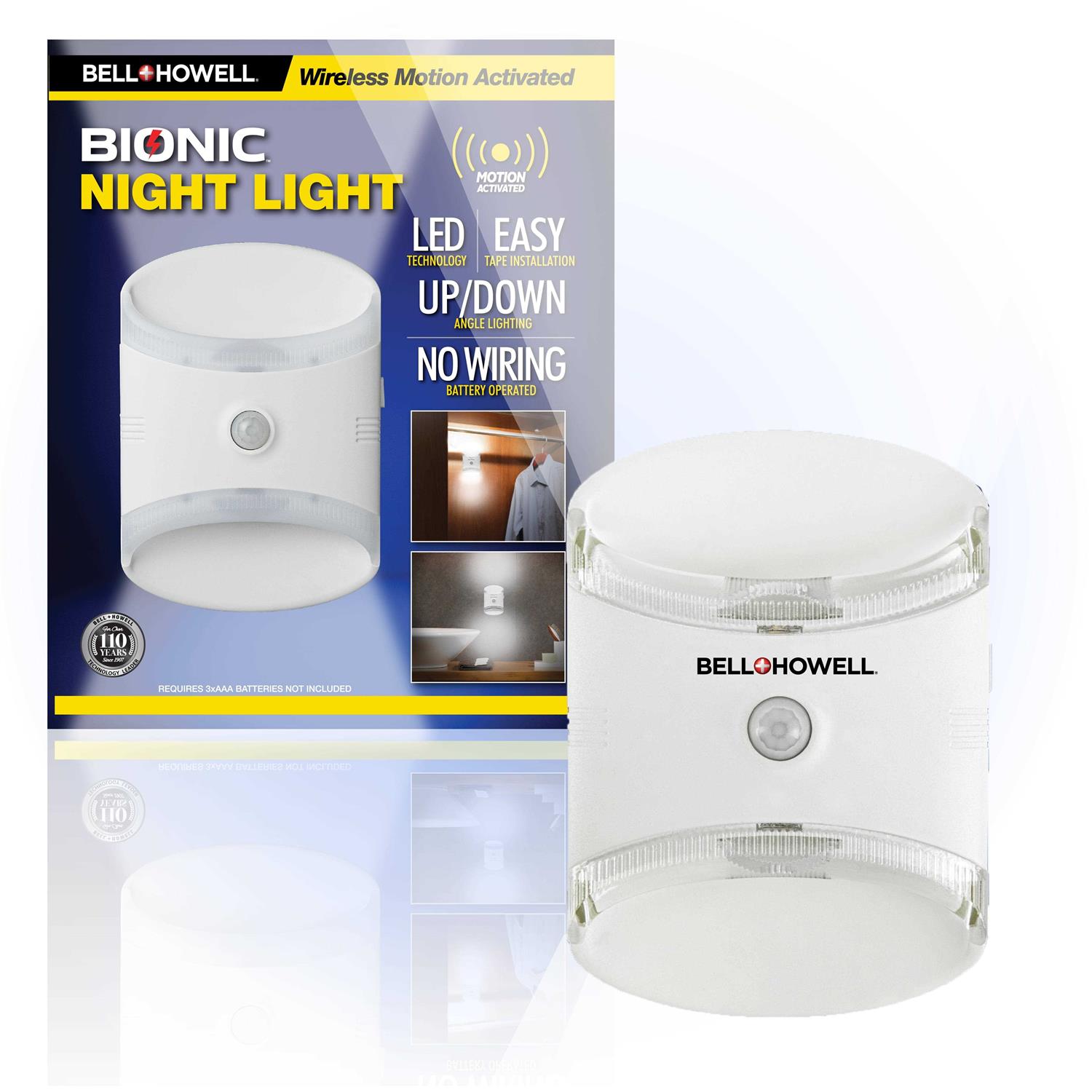Bell and Howell Bionic Night Light LED Motion Sensor Light