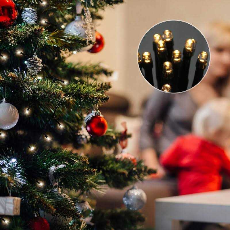 Battery Operated String Lights With Timer Christmas Outdoor String Lights