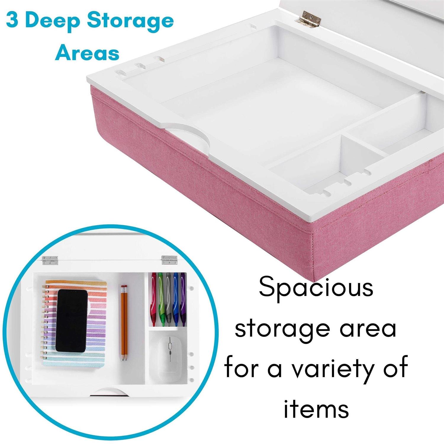 BIRDROCK HOME Lap Desk with Storage and Cushion