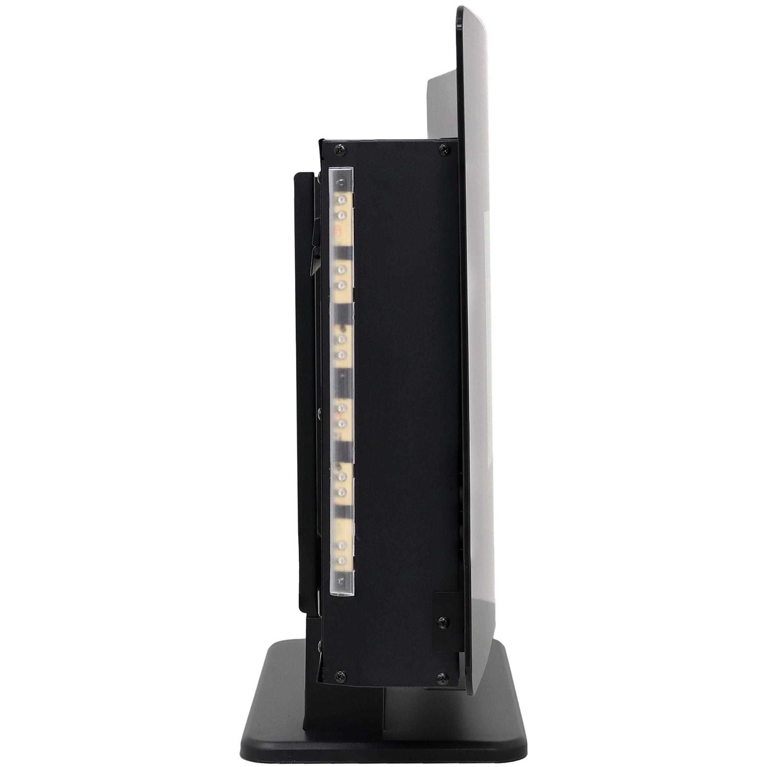 Sunnydaze 35.75 Curved Face Wall Mount or Freestanding Color-Changing Fireplace