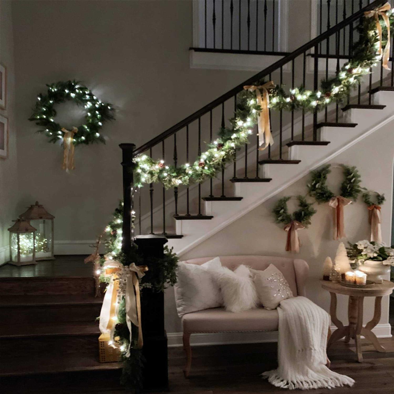 Weillsnow 164Ft 500 Led Christmas Lights Waterproof 8 Twinkle with Memory Functions Christmas Tree Lights for Indoor Outdoor Ch