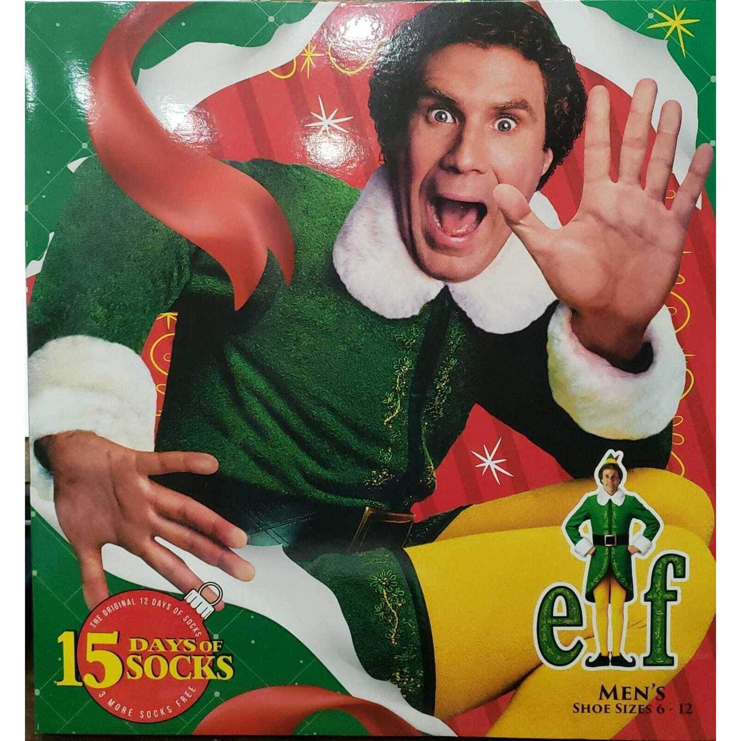 Men’s Elf 15 Days of Socks Advent Calendar