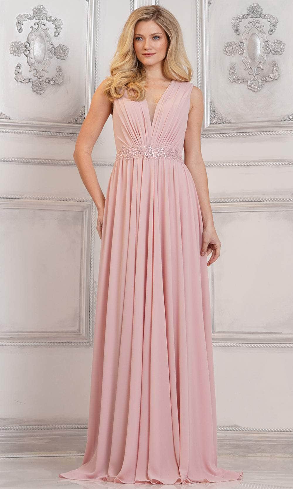 Ruched A-Line Evening Dress