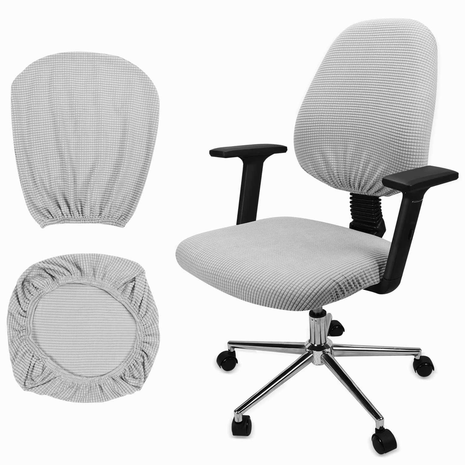 Yikko Soft Stretch Spandex Chair Seat Slipcover And Backrest Cover