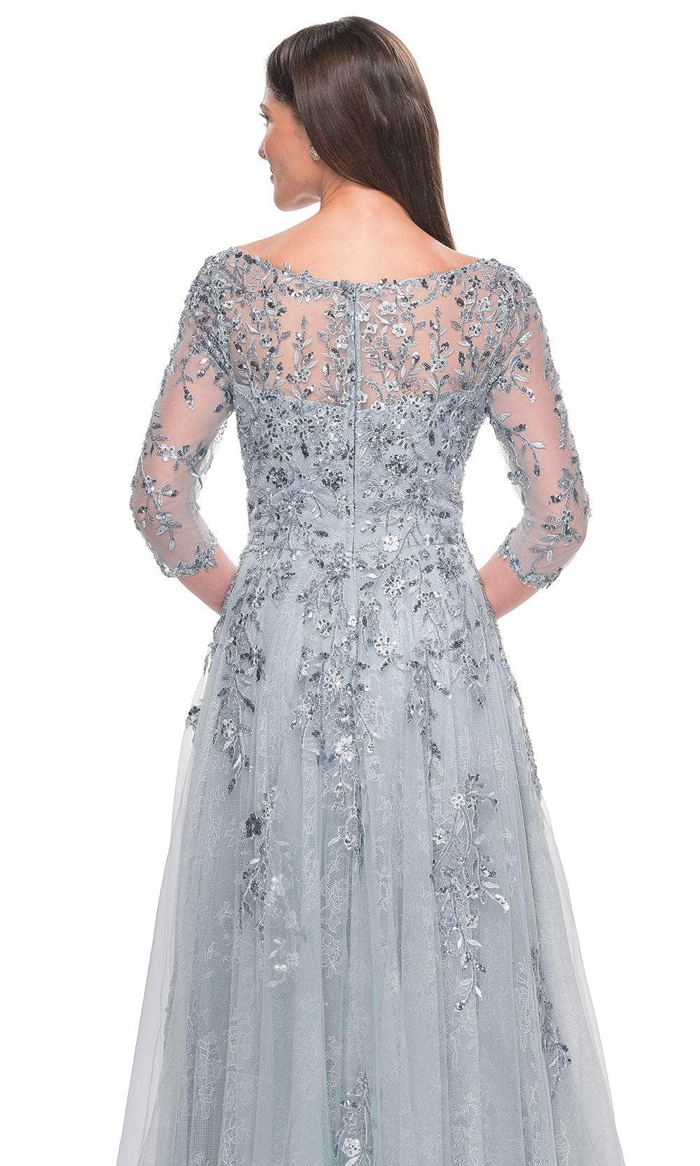 Embellished A-Line Evening Dress