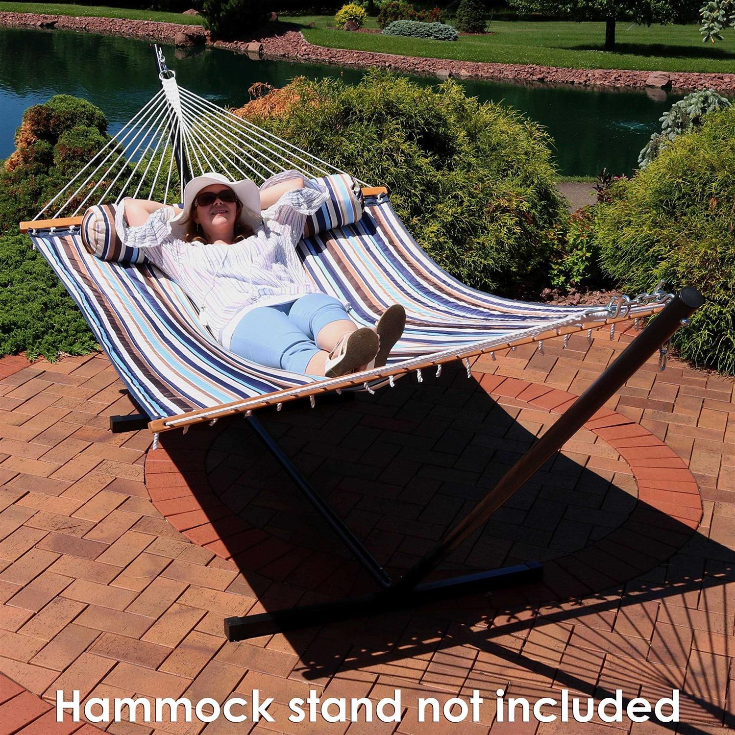 Sunnydaze Decor Quilted Fabric Hammock Spreader Bar
