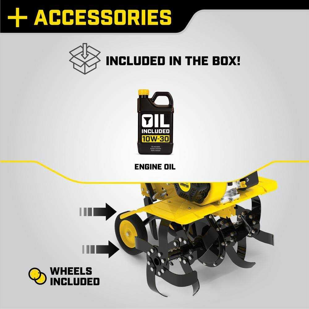 Champion Power Equipment 22-Inch Dual Rotating Front Tine Tiller