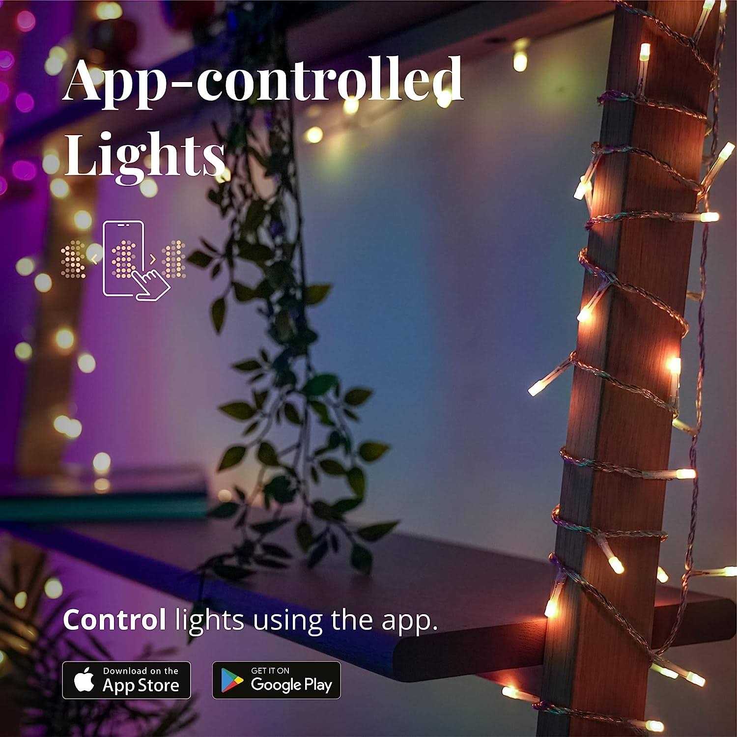 Twinkly 190 Rgbw LED App-Controlled Icicle Lights
