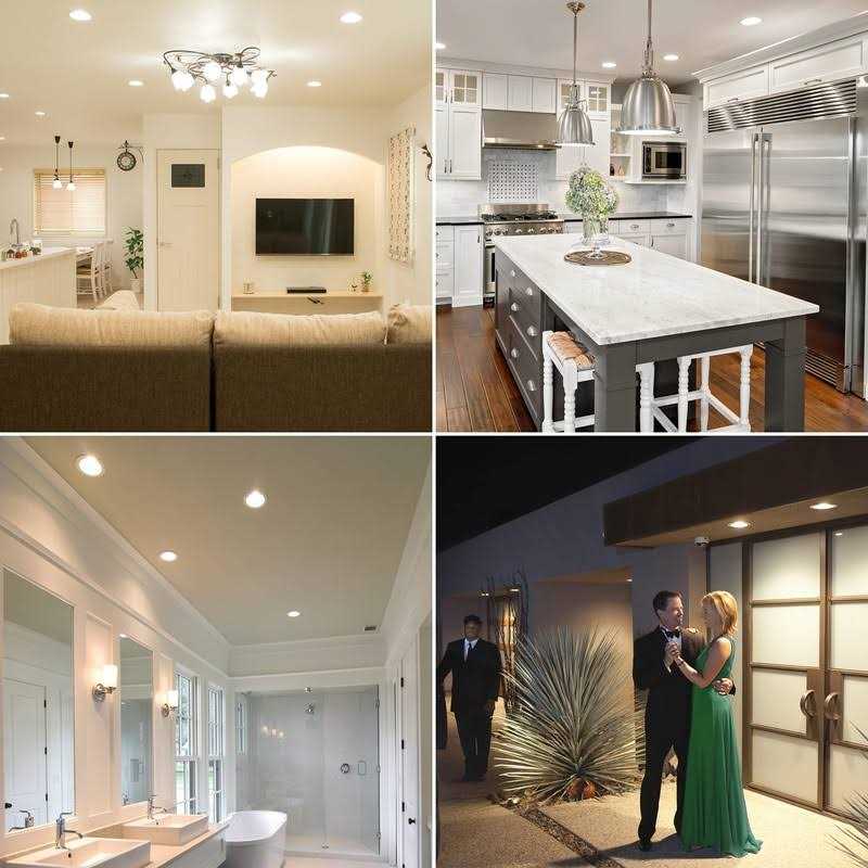 Sunco Lighting 8 Pack BR40 Dimmable Flood LED Light Bulb 17W