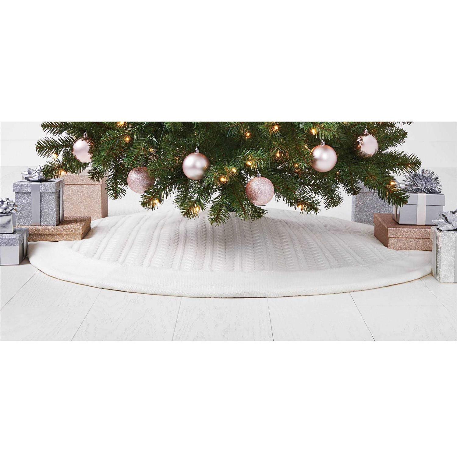 Wondershop Cable Knit Christmas Tree Skirt