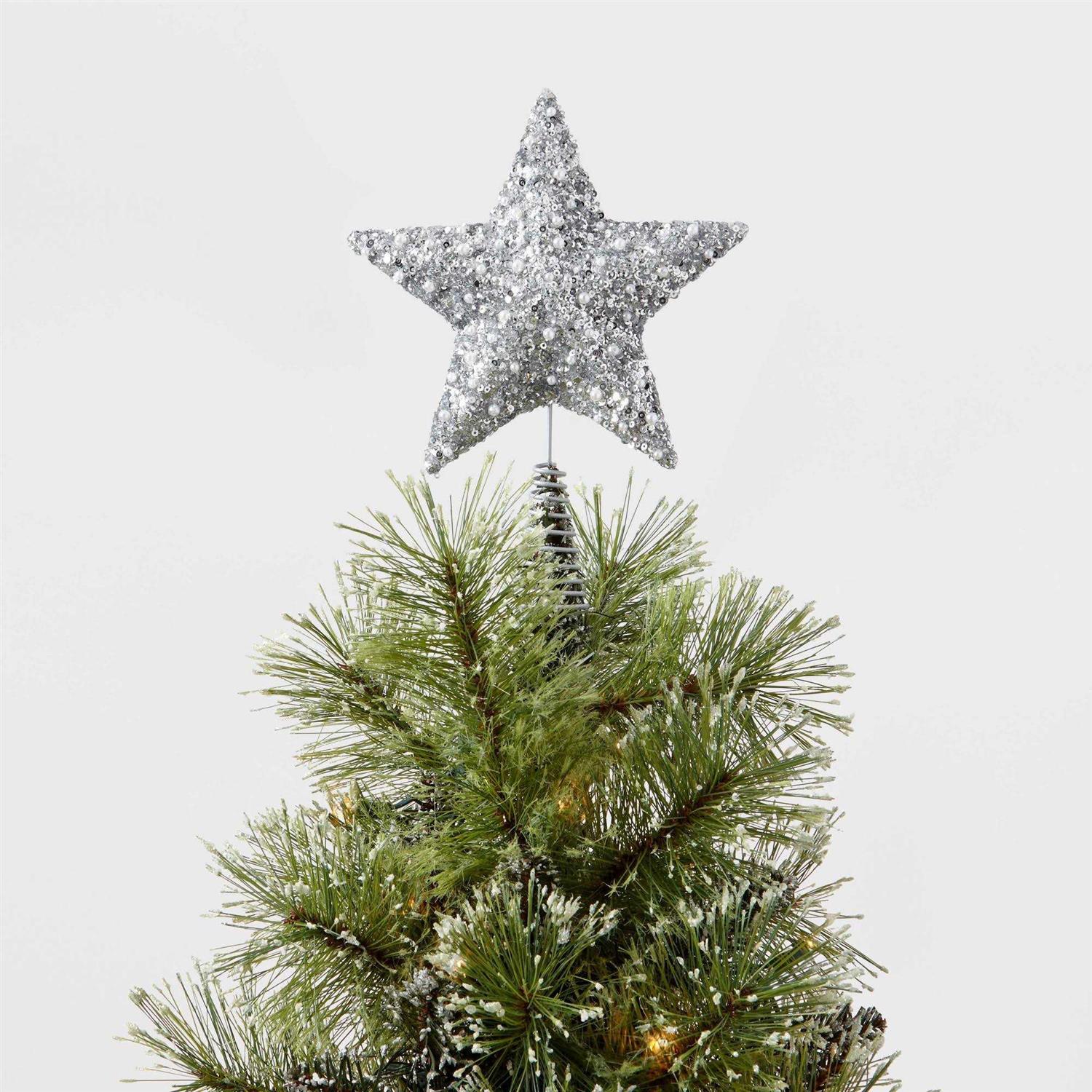 Wondershop Small Sequined Star Tree Topper