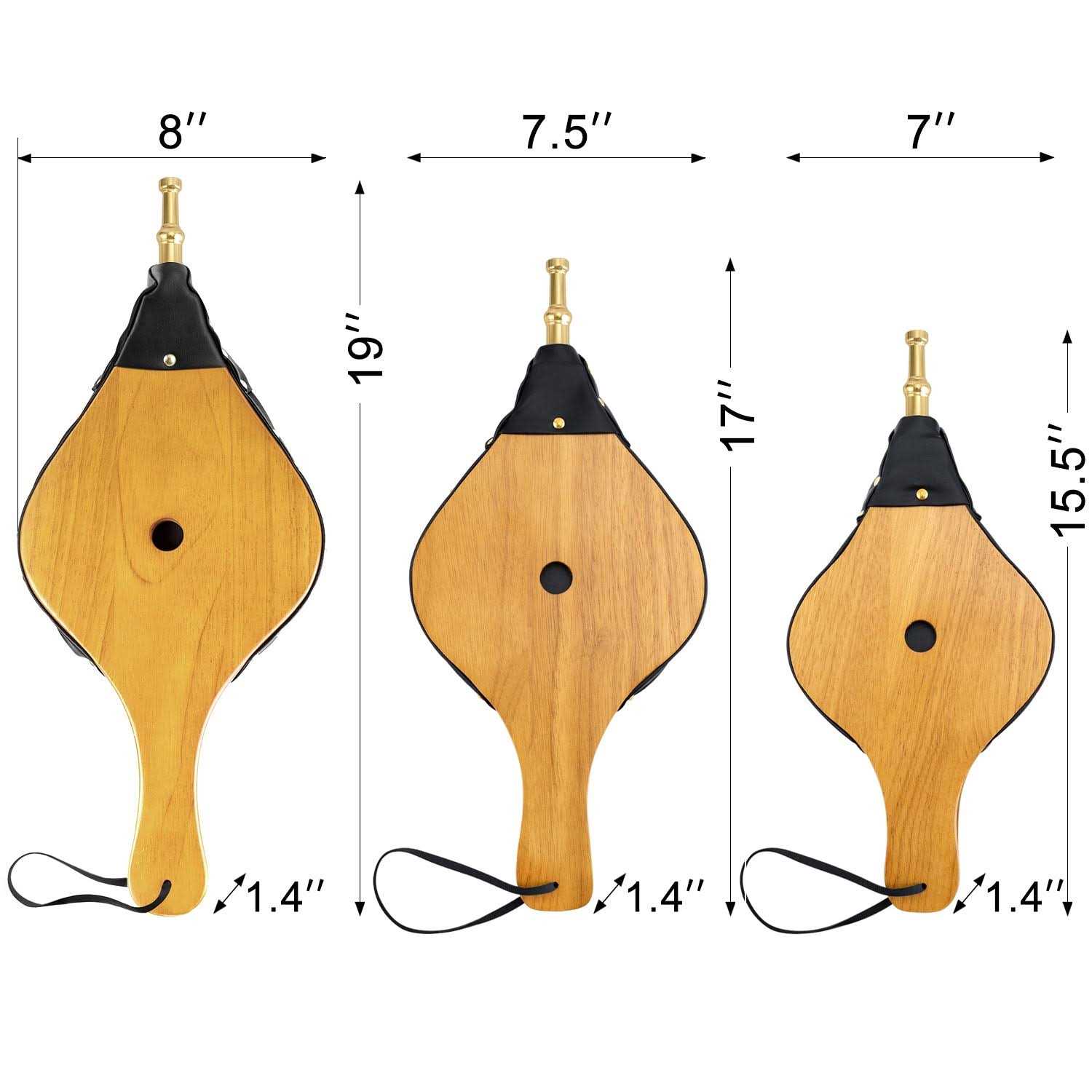 Amagabeli Fireplace Bellows 17x 7.5 Large Wood Air Blower Outdoor Model Number