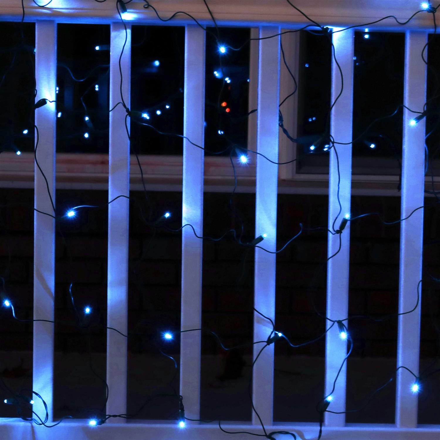 Sunnydaze 70-Count 5mm Wide Angle 6′ x 4′ LED Netted Lights