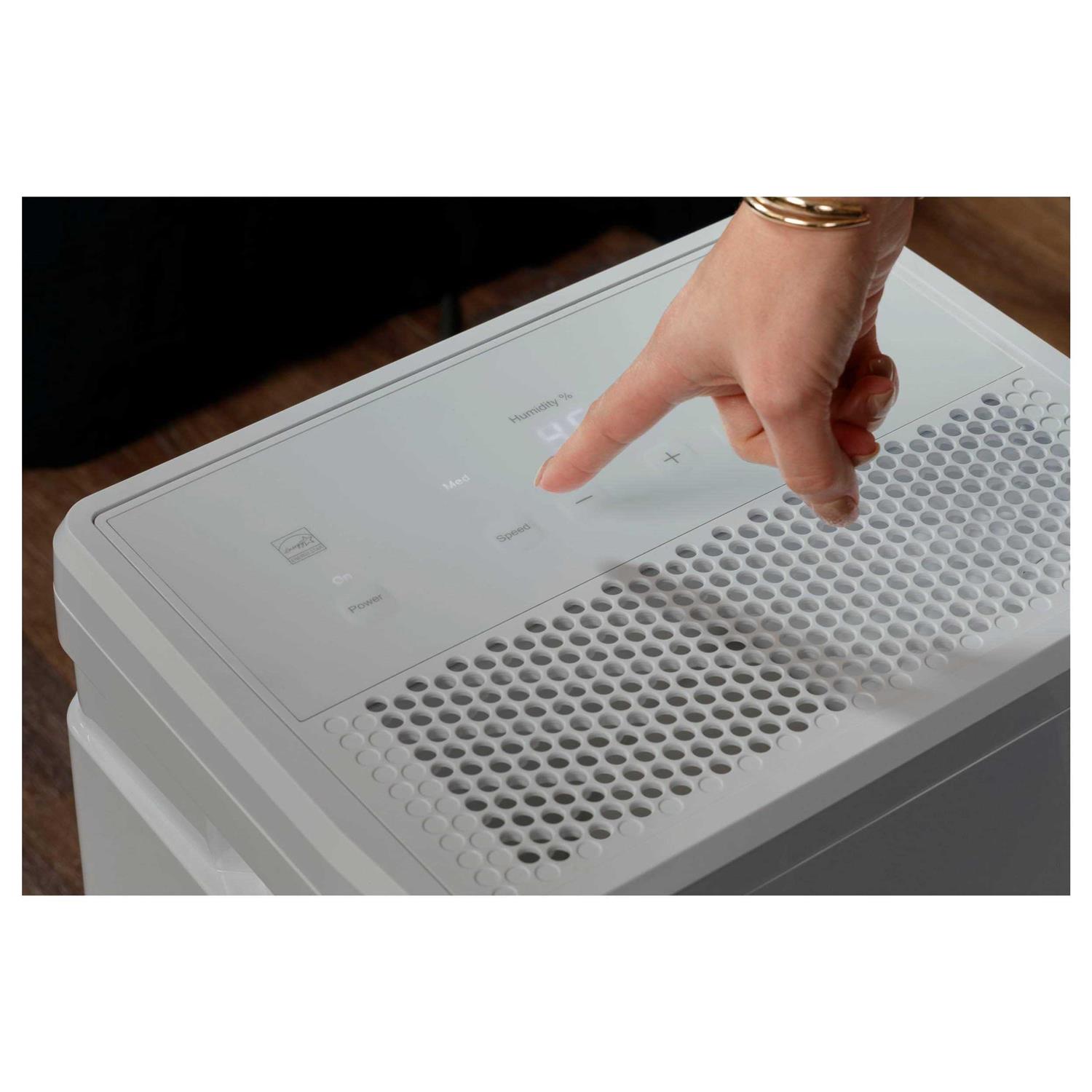 GE 50 Pint Energy Star Portable Dehumidifier with Smart Dry for Wet Spaces