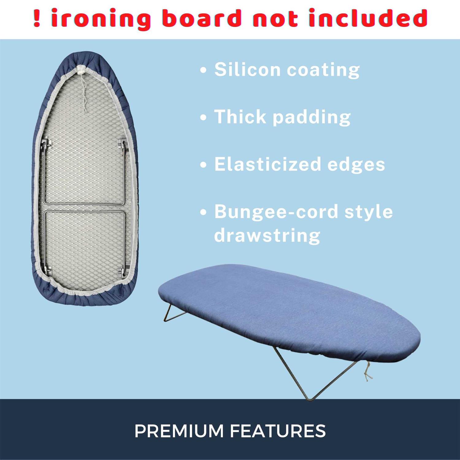 12.5 X 32 Inch Smart Table Top Ironing Board Cover And Pad With Standard