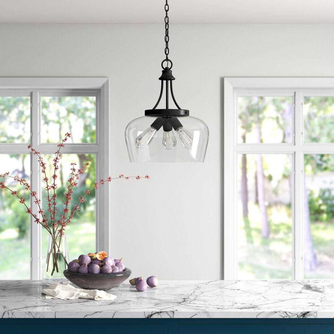 Birch Lane™ Breena 3 Light Unique Dome Pendant Finish