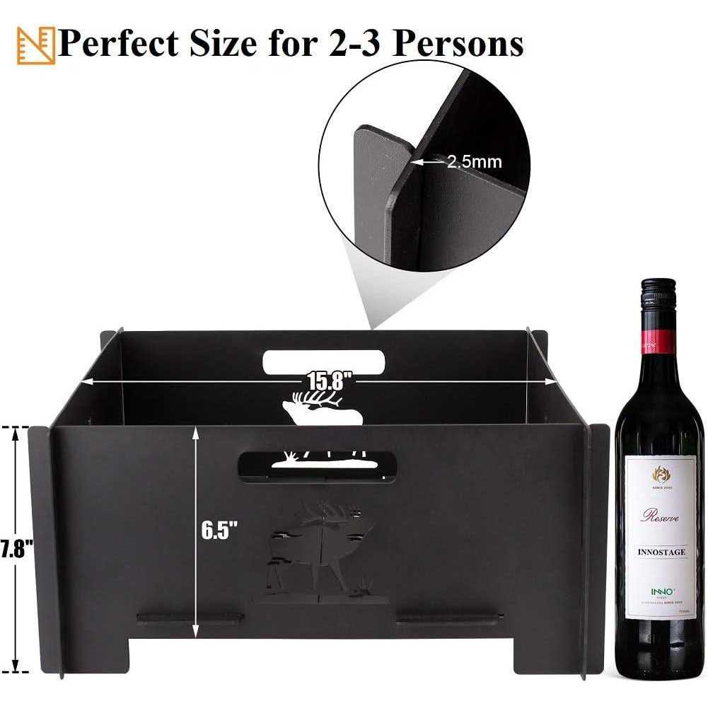 INNO STAGE Portable Plug Fire Pit Outdoor Camping